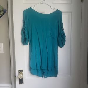Teal shirt